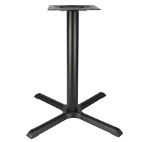 Pied de table industriel antique noir, base de table en métal et fonte robuste de style rétro pour bar, restaurant, salle à manger, café, bistrot
