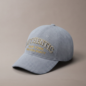 Gorras de Béisbol Vintage con Logotipo Bordado en 3D Personalizado OEM, Gorras Clásicas de 6 Paneles, Gorras de Pana Sin Estructura - Product Image 1