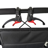 Fauteuil roulant de transport économique en acier, fauteuil roulant pliable pour personnes âgées/adultes, chaise de transfert portable avec freins