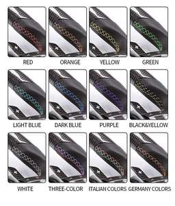 Volante in Fibra di Carbonio Bicolore Rosso e Blu Adatto per <span class=keywords><strong>BMW</strong></span> F10 F30 F11 E90 E70 <span class=keywords><strong>E87</strong></span> E92 <span class=keywords><strong>F20</strong></span> F21 F31 F32 F07 F12 M3 M6 - Product Image 6