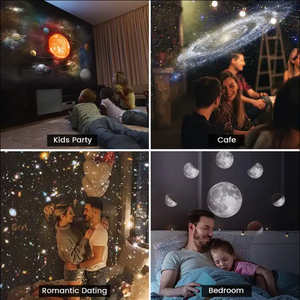 Dự Án Mới 360 Độ Thiên Hà Chiếu Trái Đất Mặt Trăng Chiếu Ánh Sáng 12 Trong 1 Ánh Sáng Ban Đêm Thiên Hà Chiếu Đầy Sao Chiếu - Product Image 5