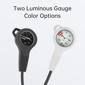 Regulador de buceo de 5 puertos de latón cromado con doble etapa secundaria y manómetro luminoso para buceo en aguas abiertas, conjunto de regulador de buceo de 5 puertos - Product Image 4