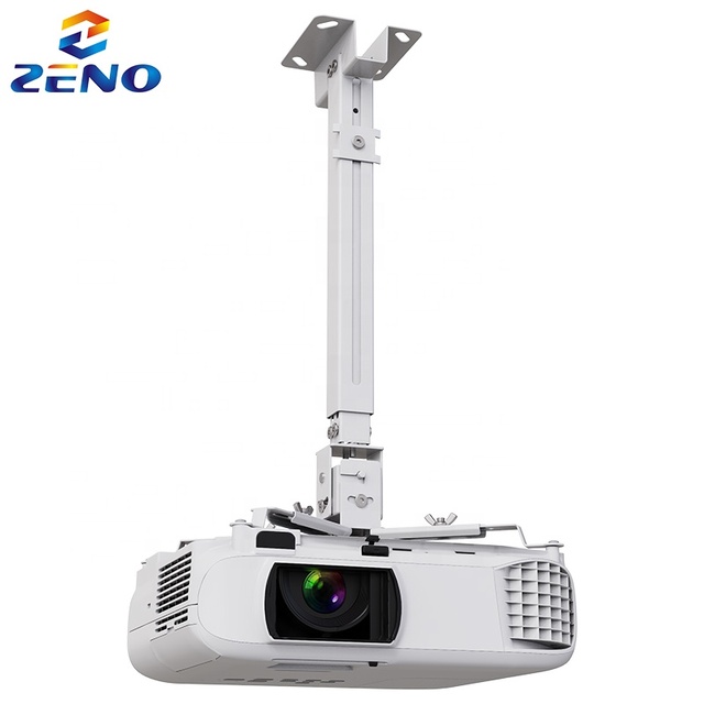 Zeno Full Motion Ceiling Projector Mount Adjustable Height Extendable Swivel Arms Load 20kg/44lbs Projector Ceiling Frame PDS08