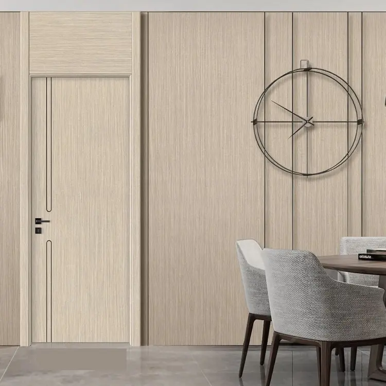 Modern Latest Design Wooden Melamine Hotel Door Interior Room Door