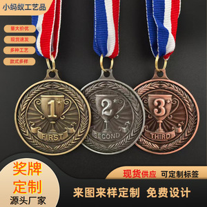 เหรียญโลหะสั่งทำขนาด 5 ซม. สีทอง เงิน ทองแดง รางวัลชนะเลิศสำหรับการแข่งขันกีฬา กิจกรรมมาราธอน ของขวัญส่วนตัว - Product Image 2