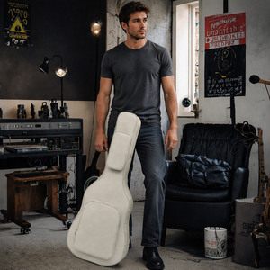 Gepolsterte 41-Zoll-Gitarrentasche für Akustikgitarren, wasserdichtes Oxford-Gewebe, Rucksacktaschen, leicht, stoßfest, tragbar, langlebig - Product Image 3