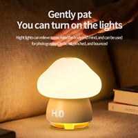 Hxtc88 chambre entière bureau à domicile purificateur d'air rechargeable à ultrasons Portable Mini petit champignon Led veilleuse lampe humidificateur