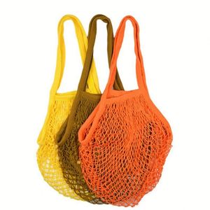 Bolsas de malla de algodón orgánico reutilizables grandes y económicas para frutas, verduras y empaques, personalizables - Product Image 3