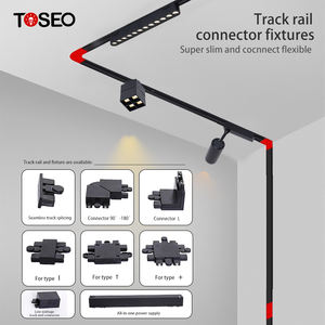 Hecho de aleación de aluminio adecuado para el hogar centro comercial Cob Track Light Sistema de iluminación de pista magnética ultrafina - Product Image 3