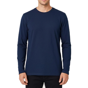 T-shirt décontracté à manches longues pour homme, coupe classique confortable, en coton, pour tous les jours, vêtement basique tendance - Product Image 4