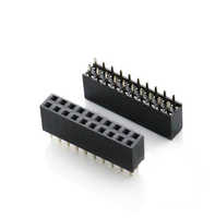 두루이 커스텀 하이 2.54mm SMT DIP 이중 열 암핀 헤더 커넥터 2x5-2x20 플라스틱 PCB 헤더