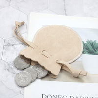 Pochette à bijoux de luxe en microfibre avec cordon de serrage, mini pochette à bijoux tendance, sac de rangement multifonctionnel pour femmes, pour bagues, boucles d'oreilles, pièces de monnaie