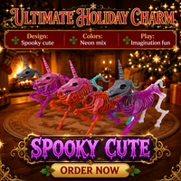 Décorations de squelettes en plastique de la marque Bohui pour Halloween, en forme d'os d'animaux (oiseau, chat, poisson, chien, araignée, chauve-souris, dragon) pour les fêtes