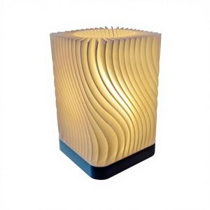 3D-geprinte kristallen LED-tafellamp, USB-oplaadbaar, aanraakbediening, bureaulamp, nachtlampje, 3 kleuren verlichting, op maat ontworpen - Product Image 2