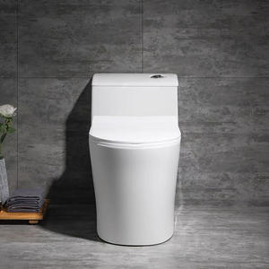 Inodoro de Sifón para el Hogar Chaozhou, 3L, Antiolores, Montaje en el Suelo, con Asiento de Cierre Suave DA8078 - Product Image 1