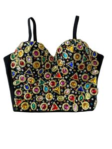 <span class=keywords><strong>Blusa</strong></span> Casual de Talla Grande con Tirantes, <span class=keywords><strong>Blusa</strong></span> sin Mangas para Mujer, Chaleco Corto Ajustado con Tirantes y Relleno en el Pecho - Product Image 5