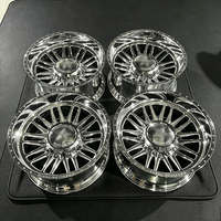 Rines Forjados Pulidos de Perfil Profundo para Camionetas 8x170 8x180 8x210 24x12 26x14 para GMC Sierra Chevrolet 3500 Camioneta Dually Elevada