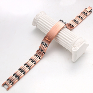 Nuevo y Moderno Anillo Geométrico de Cobre Antiguo con Baño de Cobre, <span class=keywords><strong>Terapia</strong></span> Magnética Bioenergética para el Alivio del Dolor y la Artritis, para Hombre, Aniversario - Product Image 4