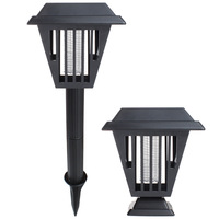 Lampe Solaire Anti-Moustiques Extérieure Étanche 2-en-1 LED UV Tue-Insectes pour Jardin, Cour et Villa