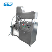Machine automatique de mélange, homogénéisation et émulsification sous vide pour pommades et chocolats, capacité 50L, avec roulement et boîte de vitesses