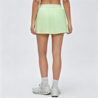 Jupe-short de sport respirante et rafraîchissante GH avec logo personnalisé, cordon de serrage, short intégré, pour femme, idéale pour le fitness et le yoga en extérieur