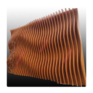 Hochwertige Metalldach platte Zwischendecke Faux Plafond Aluminium 3D Wave abgehängte Deckende ko ration - Product Image 5