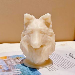 Lindo molde de silicona para perros, resina de <span class=keywords><strong>Border</strong></span> <span class=keywords><strong>Collie</strong></span>, velas, yeso, molde de regalo de recuerdo Trofeo de competición para mascotas pastores alemanes - Product Image 5