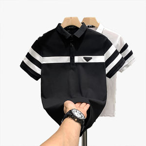 Nouvelle Collection Été 2026 – Polo Homme Tendance Haut de Gamme Décontracté à Rayures et Col Revers - Product Image 1