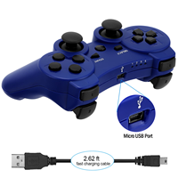 Manette de jeu sans fil pour console PS 3, joystick à double vibration pour PS3, manette pour PS3, contrôleur BT