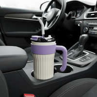Gobelet isotherme pour voiture à double paroi de 30 oz, en acier inoxydable 304, tasse à café de voyage, bouteille thermique anti-fuite, logo personnalisé