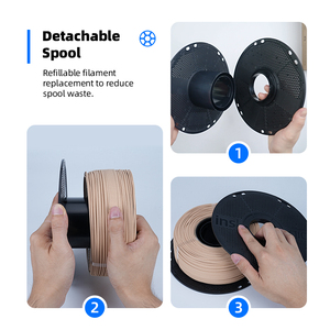 Inslogic gỗ PLA Filament di động tốt không làm tắc nghẽn dễ dàng để in <span class=keywords><strong>3D</strong></span> máy in Filament - Product Image 6