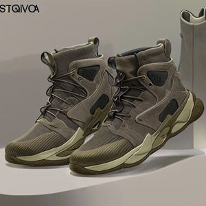 Botte de protection de sécurité légère et <span class=keywords><strong>haute</strong></span> pour hommes Chaussures de travail transfrontalières anti-rayures résistantes à l'usure Style <span class=keywords><strong>basket</strong></span>-ball - Product Image 6