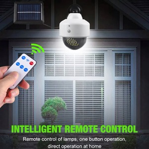 Outdoor <b>Solar</b> Wall Lamp Dummy <b>Camera</b> Fake LED <b>Solar</b> Power Video Surveillance Flashing Red Led Waterproof Body Induction Light - Product Image 4