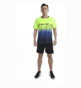 Maillot de badminton personnalisé à motif mosaïque craquelé, dégradé, anti-transpiration, doux pour la peau, séchage rapide, tenue d'entraînement d'équipe, faible MOQ accepté - Product Image 5