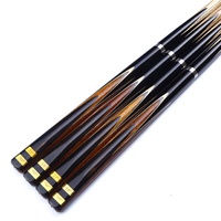 Tongkat Snooker Kayu Ash Buatan Tangan Harga Murah 57 Inci Tongkat Biliar Snooker 3/4-pc dengan Ekstensi