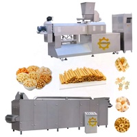Extrudeuse alimentaire pour snacks 150 kg/h, machines à faire des snacks de maïs soufflé, machine à faire des boules de fromage soufflées, ligne de production de chips de riz 65