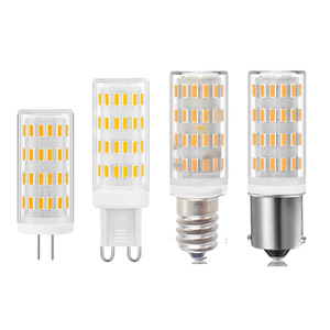 หลอดไฟ LED คอร์น G4 G9 E14 Ba15d 12-24V ปรับความสว่างได้ แสงวอร์มไวท์ 3000K 6000K สำหรับเรือและใช้ภายในอาคาร - Product Image 1