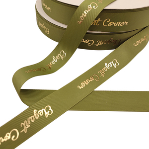 Nastri in Grosgrain con Logo in Lamina d'Oro Personalizzato per Confezioni Regalo e Feste - Product Image 3