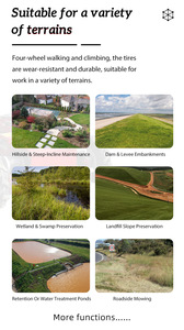Tondeuse à gazon intelligente de qualité industrielle, télécommandée, à essence, autotractée, tout-terrain, pour usage domestique et jardinage - Product Image 6