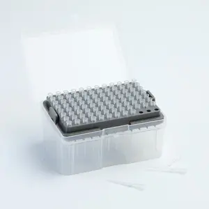 Sterile Tips DNA/RNA Free Pipette Tips Without Filter 10ul 96 Hole Per Box In Rack For Micropipette