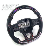 Accessoires d'intérieur de voiture Volant en fibre de carbone forgé pour Dodge Charger Challenger SRT Hellcat