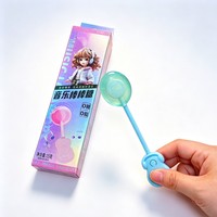 Individually Wrapped Bone Conduction Music Lollipop Sugar Free Assorted Fruit Hard Candy Custom Melody Toy
