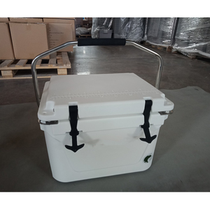 Convenience and Portability 20QT Thermal Food Grade Cooler <b>Box</b> with Letter Pattern for Solo <b>Camping</b> Fishing Hiking Ice <b>Storage</b> - Product Image 3