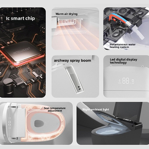 WC intelligent en céramique avec chasse d'<span class=keywords><strong>eau</strong></span> automatique et bidet électrique - Product Image 4