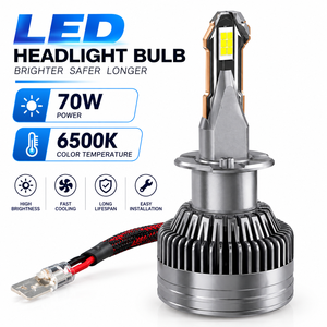 Bombilla LED para Faros Delanteros V21 H3, 70W, 8400LM, 6500K, Blanco Frío, 12V, Universal, Enchufar y Usar, Iluminación Automotriz - Product Image 1