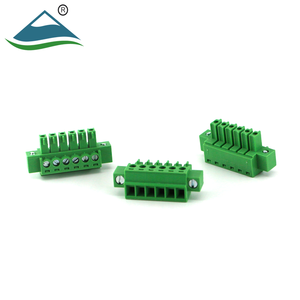 Bloques de terminales enchufables, conectores eléctricos con orificio para tornillo de brida, paso de 3.81 mm - Product Image 2