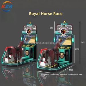 Machine de jeu d'arcade de course de chevaux à deux joueurs, à monnayeur, équipement de divertissement intérieur de grande envergure, matériel de construction - Product Image 5