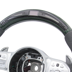 พวงมาลัยคาร์บอนไฟเบอร์ LED แบบกำหนดเองสำหรับ Mercedes Benz <span class=keywords><strong>AMG</strong></span> W166 W205 W204 W221 E350 X164 C63 C200 - Product Image 5