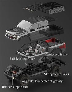CROSSRC EMO XX2 XXL2 1/5 Camioneta Todoterreno a Escala Grande, Control Remoto, Rock Crawler, Modelo de Coche Monstruo Dinosaurio Grande, RTR NUEVO - Product Image 4