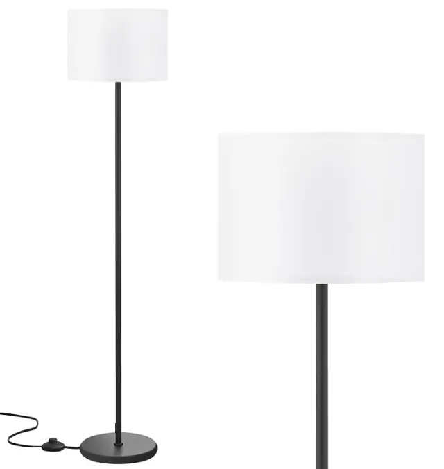 LED Stehle uchte Einfaches Design Moderne Stehlampe mit Schatten Hohe Lampen für Wohnzimmer Schlafzimmer Büro Esszimmer Küche